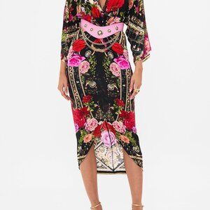 Camilla Long Split Front Twist Dress